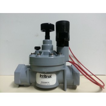 Elettrovalvola Irritrol F-F 1" 2500 MTF con controllo di flusso e solenoide 24v